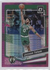 2023-24 Panini Donruss Optic Pink Hyper Prizm Jayson Tatum #140 0r5k