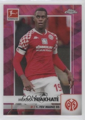 2020 Topps Chrome Bundesliga Pink Wave Refractor 66/75 Moussa Niakhate #71 7m3