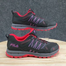 Fila Shoes Womens 8.5 Evergrand Gray Pink Trail Running Sneakers 5JM00234-255