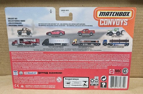 Matchbox Tesla Model S & Semi Box Trailer Convoy Factory Sealed - Picture 2 of 2