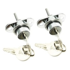 2 PCS 19mm Zinc Alloy Drawer Lock Desk Wardrobe Cabinet Locker With Keys