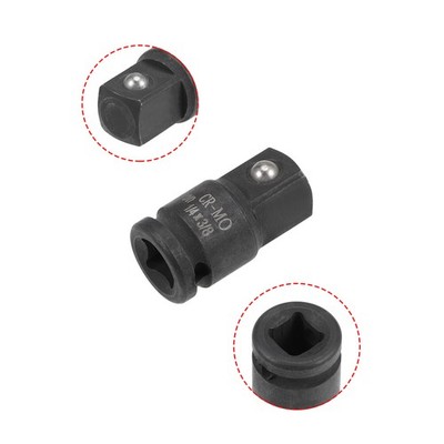 1/4 Inch Drive(F) 3/8 Inch (M) Impact Socket Adapter for Ratchet Wrenches