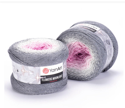 YarnArt Flowers Moonlight Cotton & Lurex Cake Yarn, Variegated - 3293