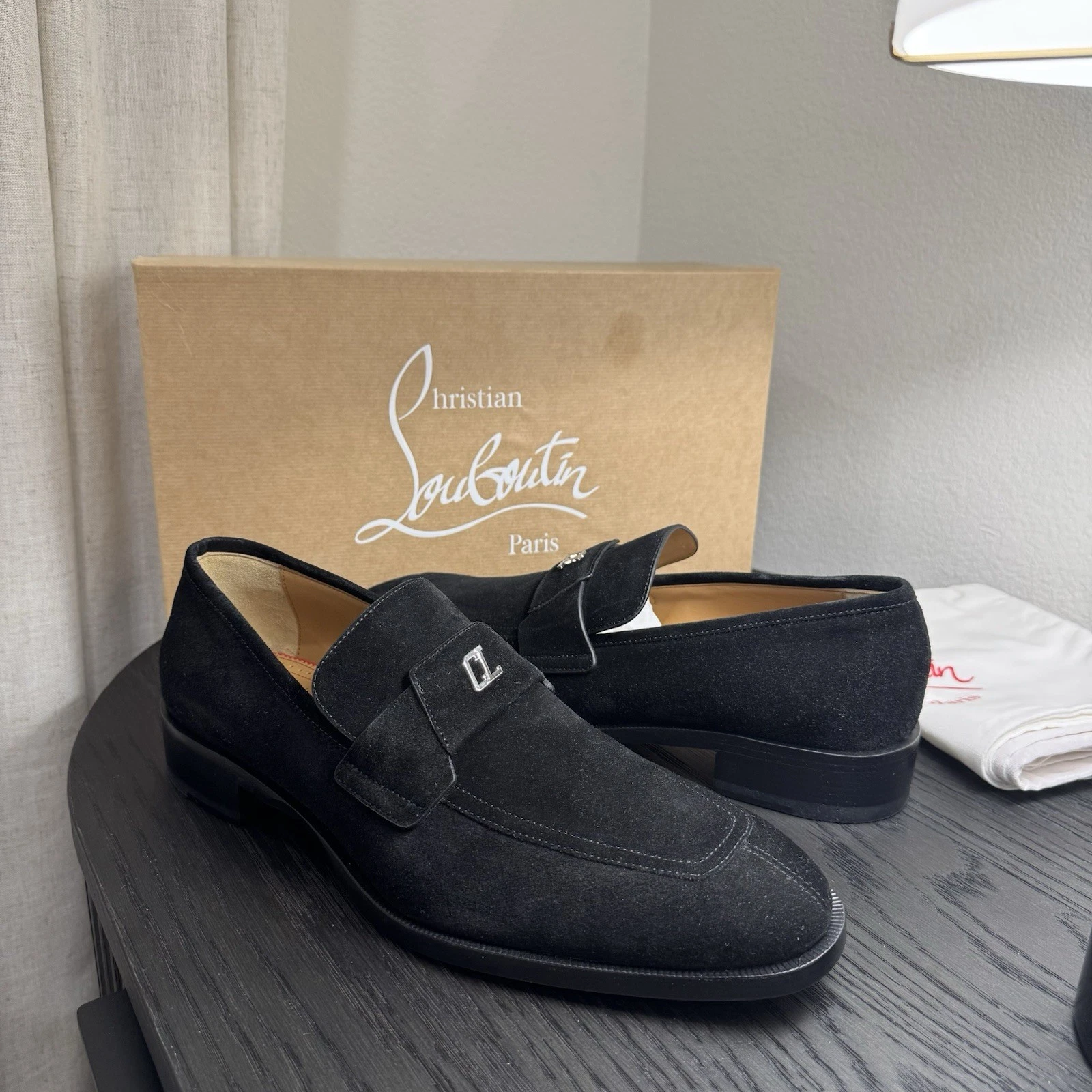 Christian Louboutin — Christian Louboutin Varsimoc Loafer Crosta Black 44.5