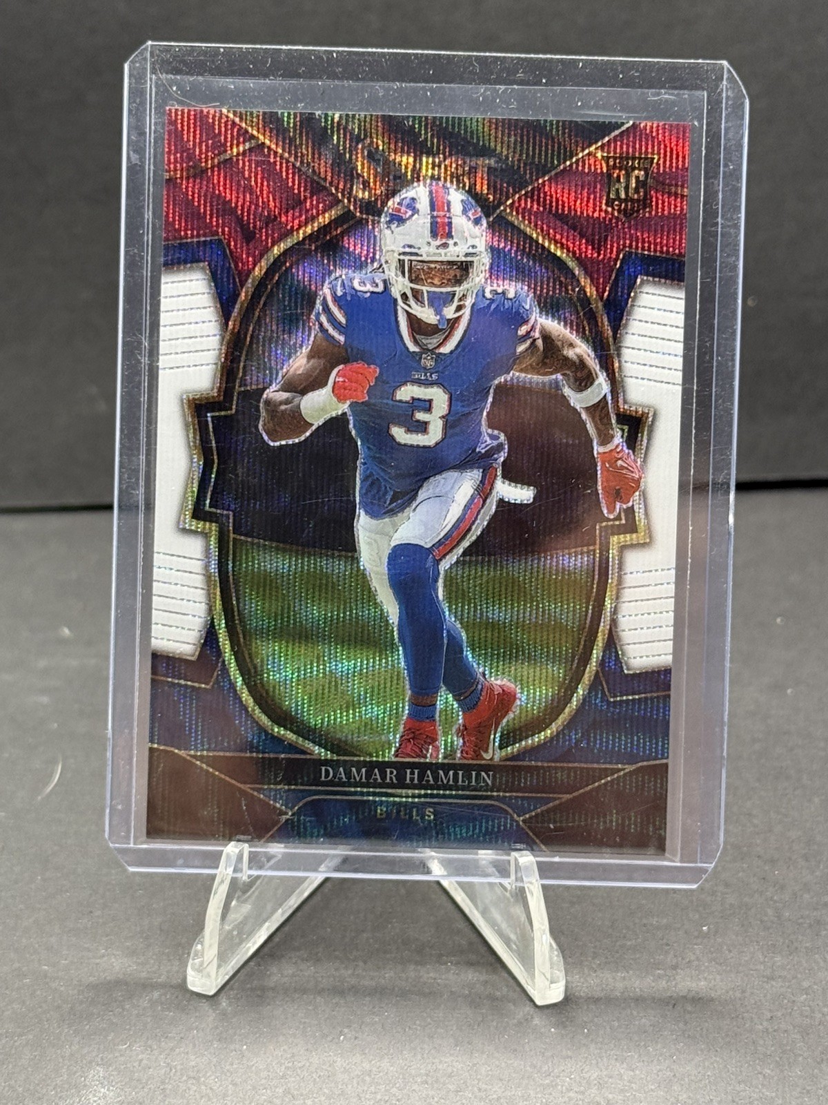2022 Panini Select Damar Hamlin RC Rookie Concourse Tri-Color Prizm /249 SP #100
