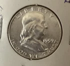 1959 Franklin Half dollar, 90% silver Uncirculated