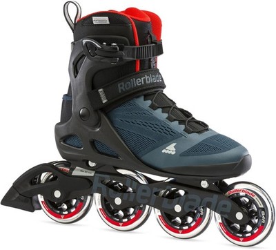 Rollerblade Macroblade 90 Men's Adult Fitness Inline Skate, Orion Blue/Spicy ...