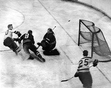 Old Ice Hockey Photo 1950s Canadian Professional Hockey Player Walter Turk Broda