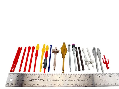 LOT OF Vintage Teenage Mutant Ninja Turtles Figure Weapons + MORE