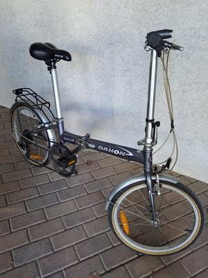 Klapprad Marke Dahon Speed, voll funktionsfähig, Reifen 20 Zoll, silber