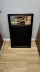 Vintage 1940's Coca-Cola Chalkboard Mirror Sign