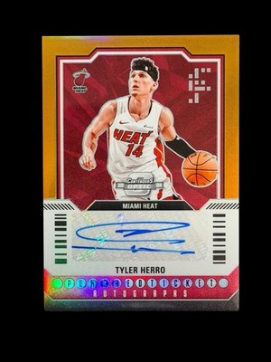 2023-24 Contenders Optic Punched Ticket Holo Orange Prizm Tyler Herro AUTO 7/25