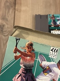 Chris Evert & Ivan Lendl in Top Players Tennis (Nintendo NES, 1989) CIB Tested