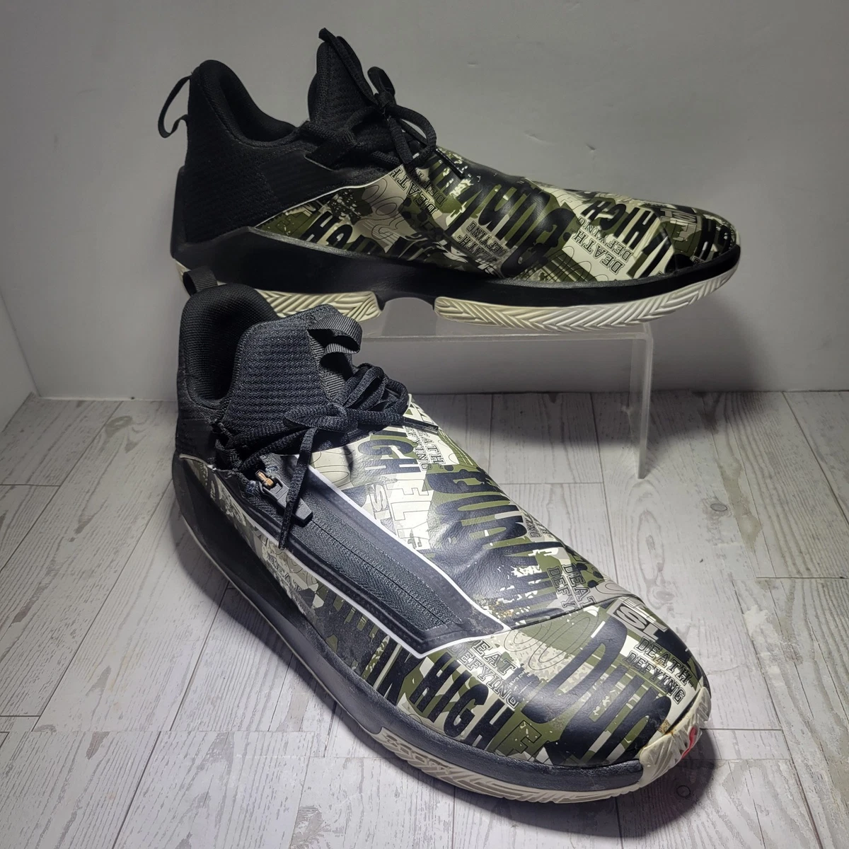 Nike Mens Shoes Size 10.5 Jordan Jumpman Hustle AQ0397-003 Olive Canvas‎ NEW Jordan Jumpman Hustle Olive Canvas AQ0397-003 - Size 10.5  main image 4