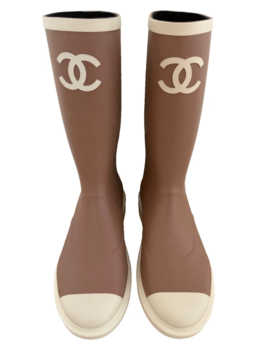 CHANEL Low 3/4 to 1 1/2 Inch Rain Boots for Women for sale | eBay