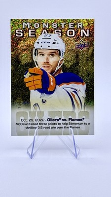 Connor McDavid Monster Season Gold 2023-24 Upper Deck S2 /153  GOAT