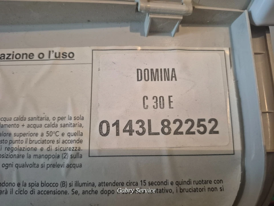 Scheda caldaia Ferroli domina C30E ( caldaia camera aperta) - Immagine 3 di 4