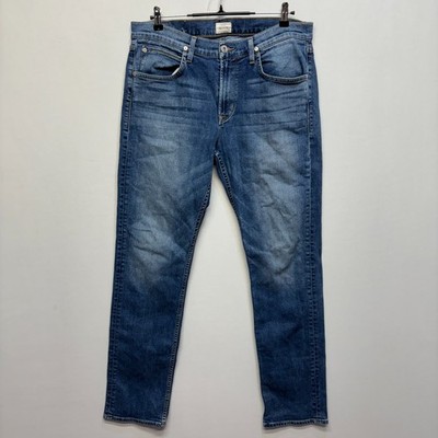 Hudson Men Byron 5-Pocket Straight Jeans Size 36 Blue Denim D070 -24