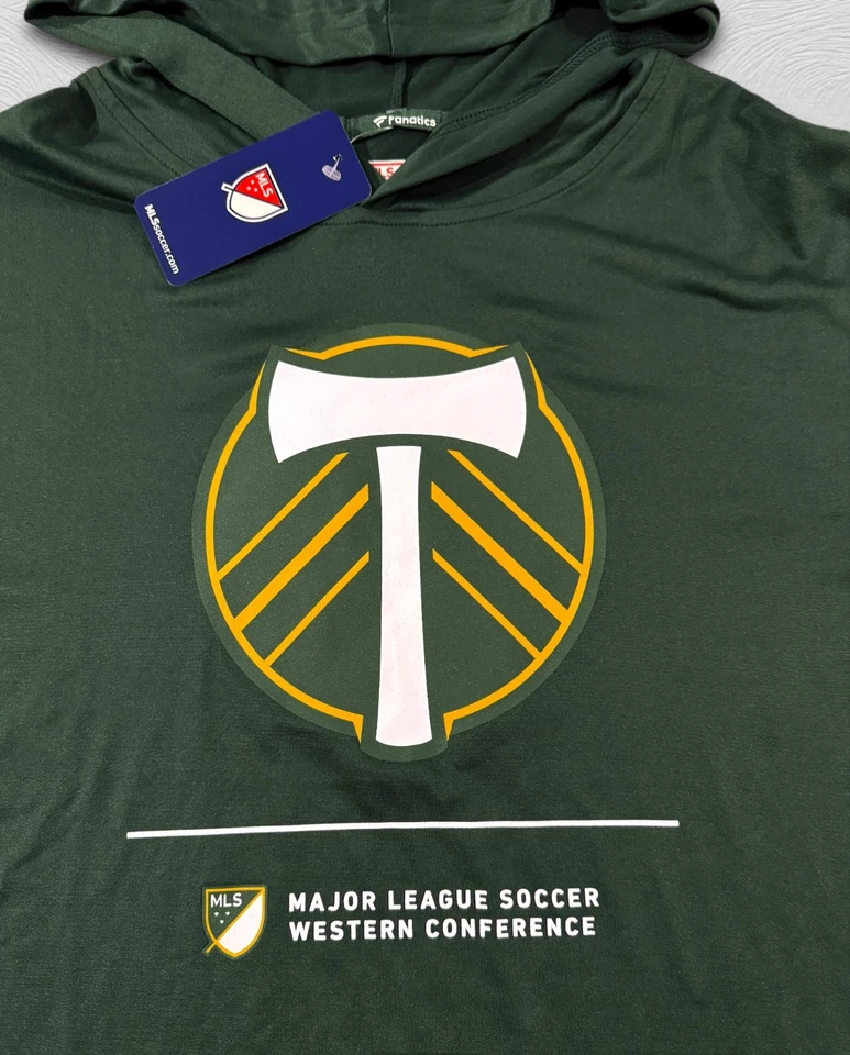 Fanatics PORTLAND TIMBERS MLS Soccer Pullover Sweatshirt Hoodie - Medium - NWT - Image 2 of 4