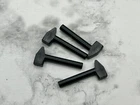 Lego Parts Lot (4) Black Minifigure, Utensil Tool Mallet / Hammer ~ No 4522