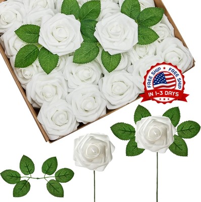 50 Flores Arreglos Blanca Artificiales Para Decoracion Ramos Centros De Mesa Set