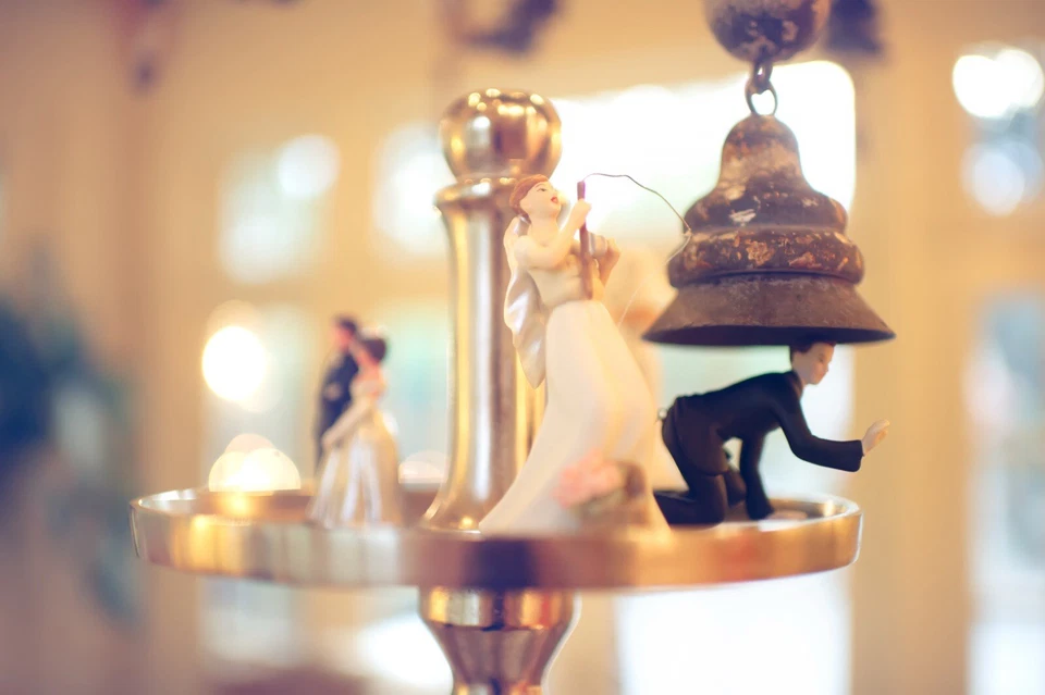 Vintage Wedding Cake Toppers Lot 30 Pieces Bride Groom Lace 50s 60s 70s Decor - Image 4 of 4