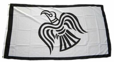 Flagge / Fahne Raven Wikinger Hissflagge 90 x 150 cm