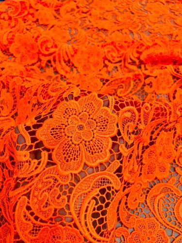 18 Colors Maggie Guipure Venice Medium to Heavy Weight Lace Fabric by the Yard - Picture 12 of 73