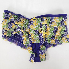 Honeydew Mesh Flowers Rumba Women's Panties NEW S Small 5 Purple Green Yellow