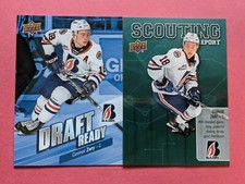 2-2019-20 UD CHL INSERTS-DRAFT READY+SCOUTING REPORT-CONNOR ZARY-KAMLOOPS BLAZER