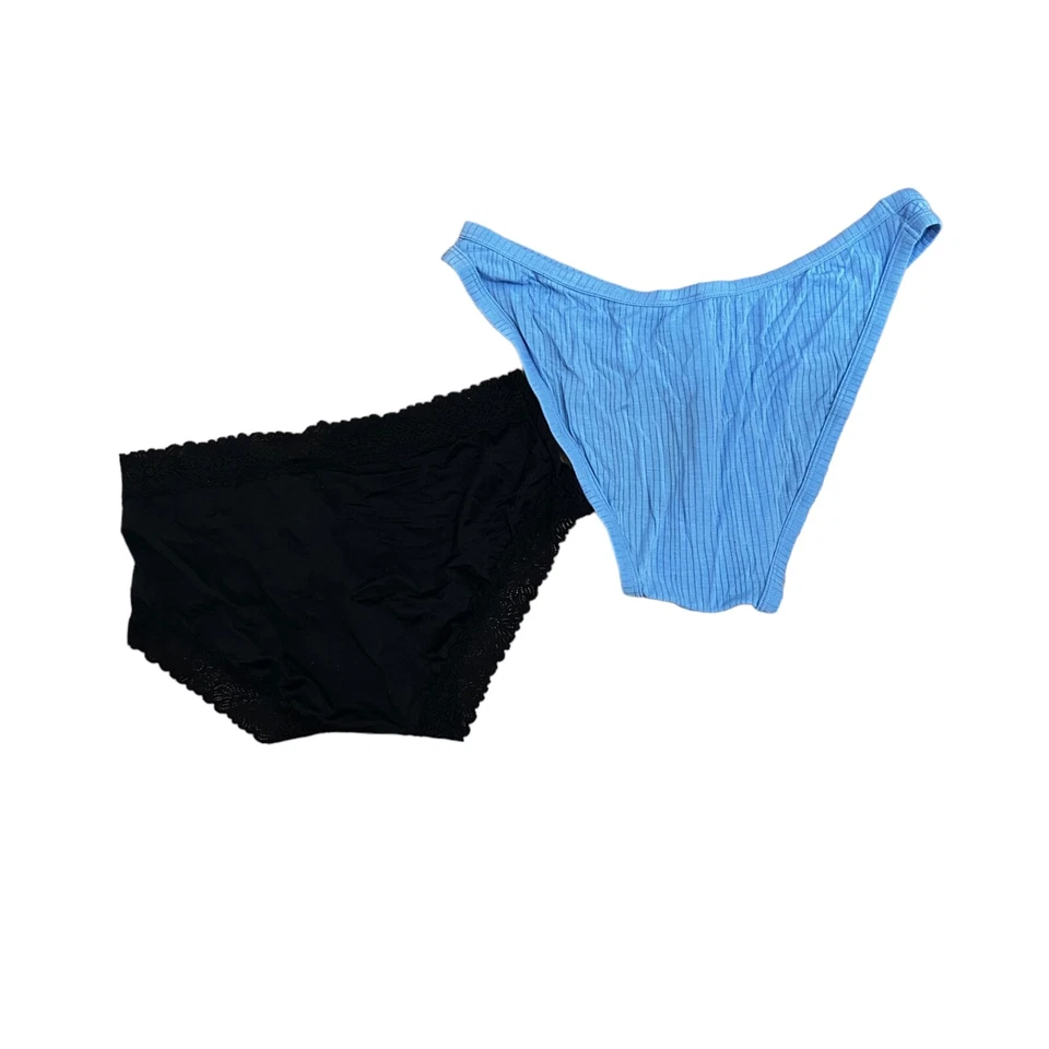 American Eagle Lote de dos Bragas Talla Pequeña Negro y Azul Nuevo Con Etiquetas Foto 2 de 2