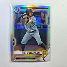 2021 Bowman Draft - Nick Gonzales - Chrome Refractor - BDC-16
