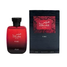 Hawas Fire By Rasasi for Men Edp Sp 3.38 oz