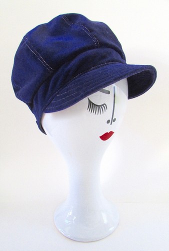 Eric Javits New York Purple Velvet Newsboy Cap - image 1