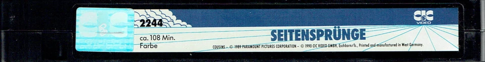 (VHS) Seitensprünge - Isabella Rossellini, Sean Young, Ted Danson, W.L. Petersen - Bild 3 von 3
