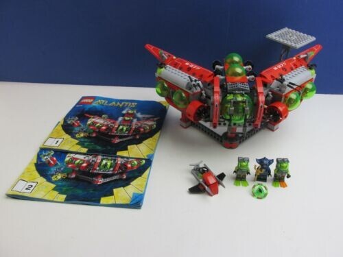 lego 8077 ATLANTIS EXPLORATION HQ complete SET minifigures DIVERS SEA 0328 - Picture 1 of 6