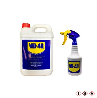 (11,99 /L)5 L LITER WD-40 MULTIFUNKTIONSÖL ROSTLÖSER + 500ml WD-40 Sprühflasche
