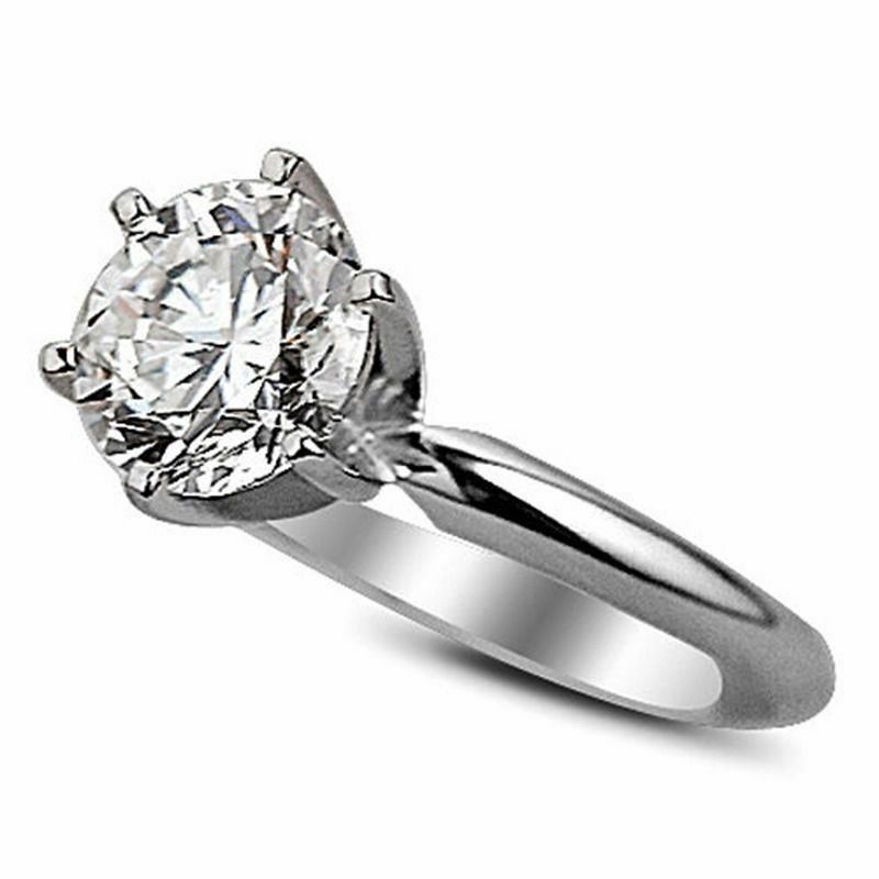 Bague Ancienne American 14K Or Jaune & Diamant - Taille 7,5 - Style Solitaire Vintage