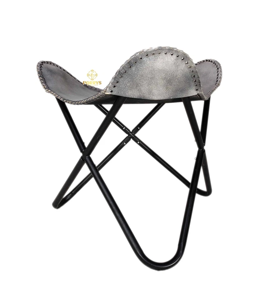 Openable Butterfly Ottoman Stool, Leather Relaxing Footrest Footstool PL2-202 - Image 3 of 4