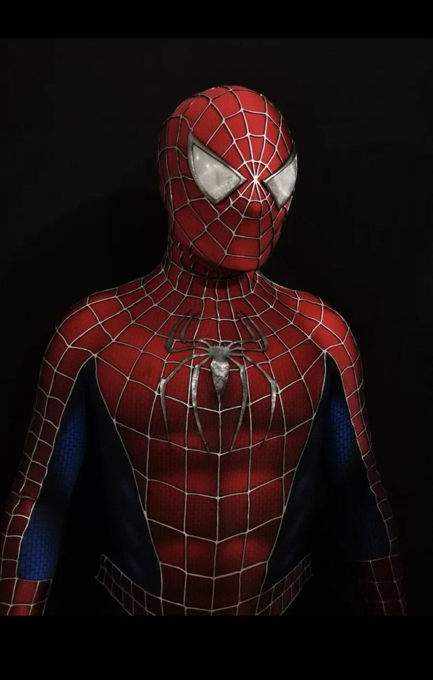 Original Toby Spiderman Costume Polyester 3D Stereo Coating Line Suit ...