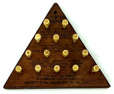 Vintage IQ Tester Peg Challenge Game by Venture Mfg Co Made in USA
