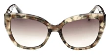MAX MARA Logo11 MM0040 55F Grey Havana CatEye Plastic Sunglasses Frame 54-18-140