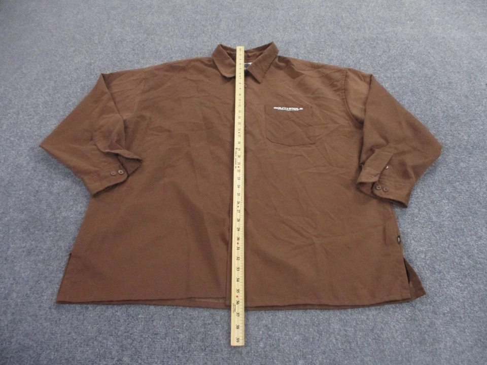 Vintage Southpole Shirt Adult 3XL Brown Logo International Sports Y2k Grunge Men - Image 3 of 4