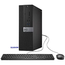 Dell Desktop PC Computer Intel i5 7th Gen 16GB 512GB SSD WIFI Dual 22" WIN 10Pro