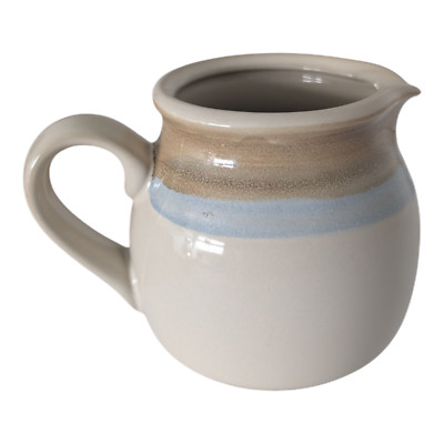 Noritake Stoneware Made in Japan Painted Desert Creamer #8603 Beige & Blue