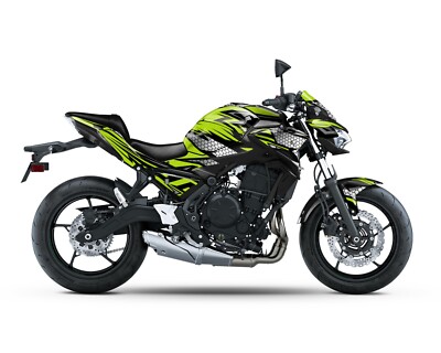 Complete Graphic Kit Decal Sticker ''Hexagon'' For Z650 2017-2023