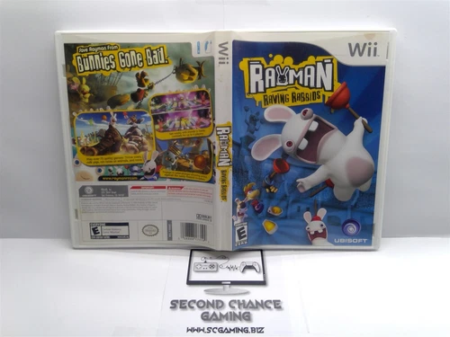 Rayman Raving Rabbids - Nintendo Wii - Complete w/ Manual Tested - Free Ship