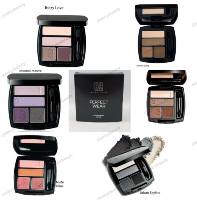 Avon True Colour Perfect Wear Lidschatten-Quad, wählen Sie Ihren Farbton, neu & verpackt 