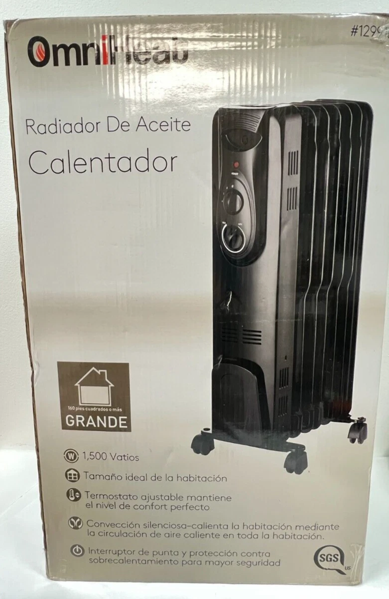 OmniHeat 1500-Watt Oil-filled Radiant Flat Panel Electric Space Heater-1299184  | eBay