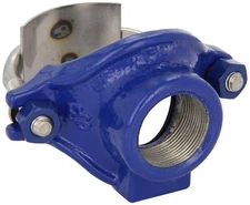 Smith-Blair Ductile Iron Saddle Clamp, Stainless Steel Single Strap, 3" Pipe